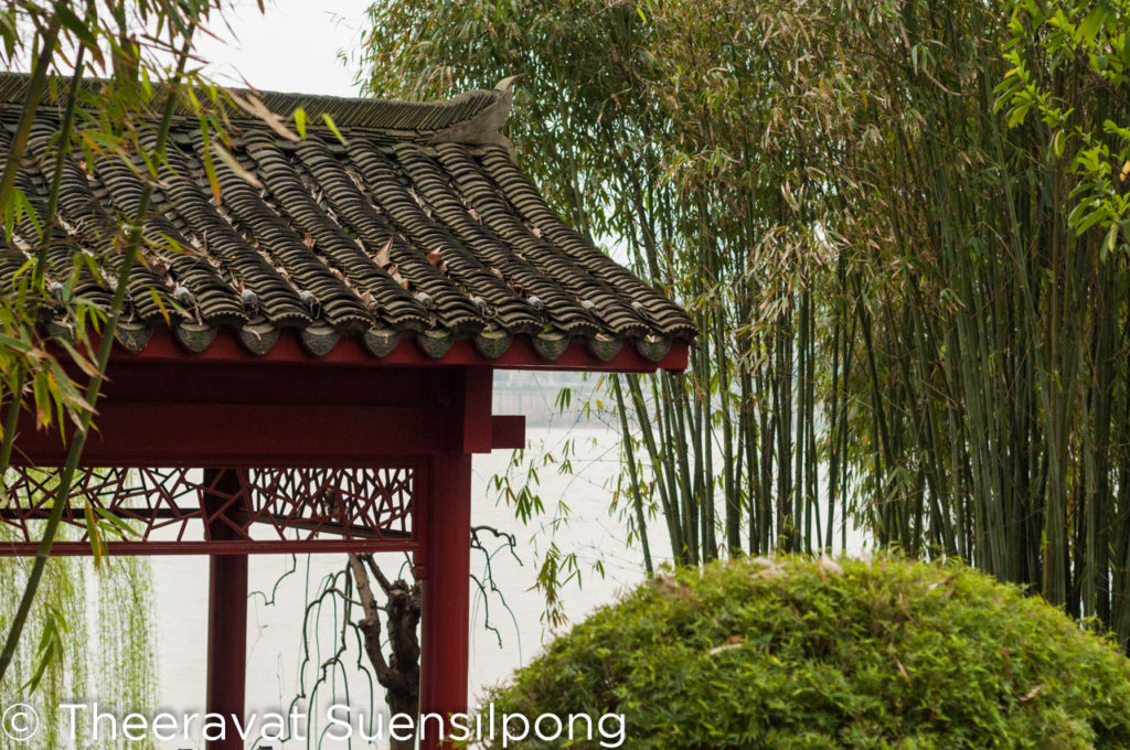 ศาลาจีนริมน้ำที่เกาะส้ม เมืองฉางชา