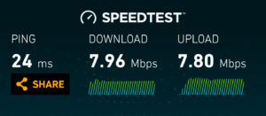 ทดสอบความเร็ว wifi ฟรีที่สนามบินเมืองฉางชา