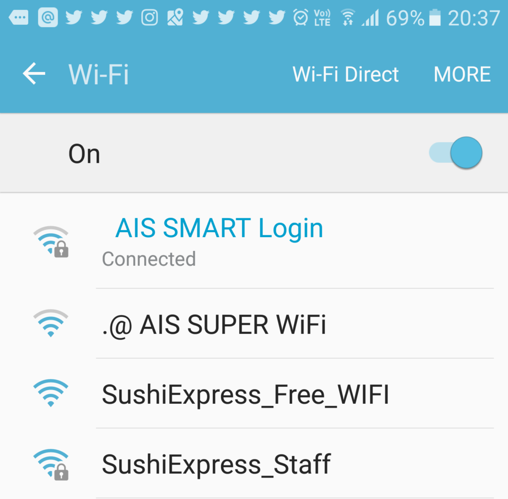 SSID ของ Sushi Express