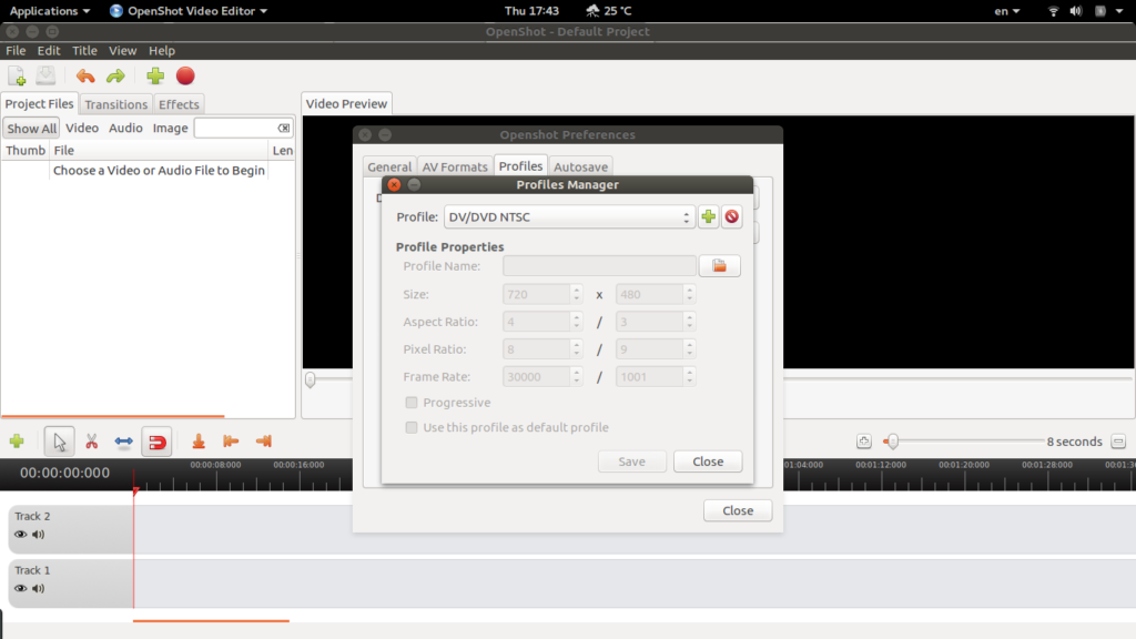 Openshot Video Profiles Manager
