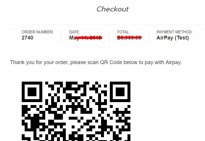 QR Code สำหรับสแกนเพื่อชำระเงินด้วย Airpay