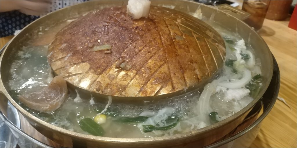 กระทะร้านเฮียเปียว หลังจากกินเสร็จแล้ว